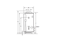 Commercial Flue Damper Millivolt-Powered Energy Saver Gas Water Heaters (DM-38T-155-3N)