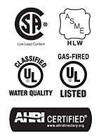 Standards for Sandblaster® Ultra-Low NOx Commercial Gas Tank-Type Water Heaters